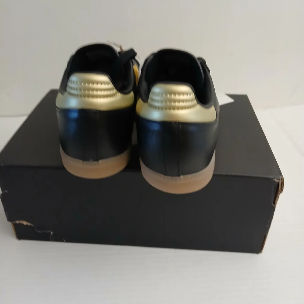 Adidas Samba Black and Gold Sneakers Size 6 New $110 - Picture 5 of 12